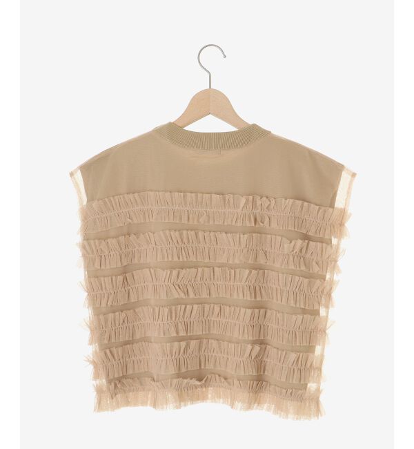  「チュールフリルフレンチニット」|ニット・セーター|