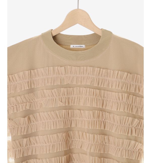  「チュールフリルフレンチニット」|ニット・セーター|