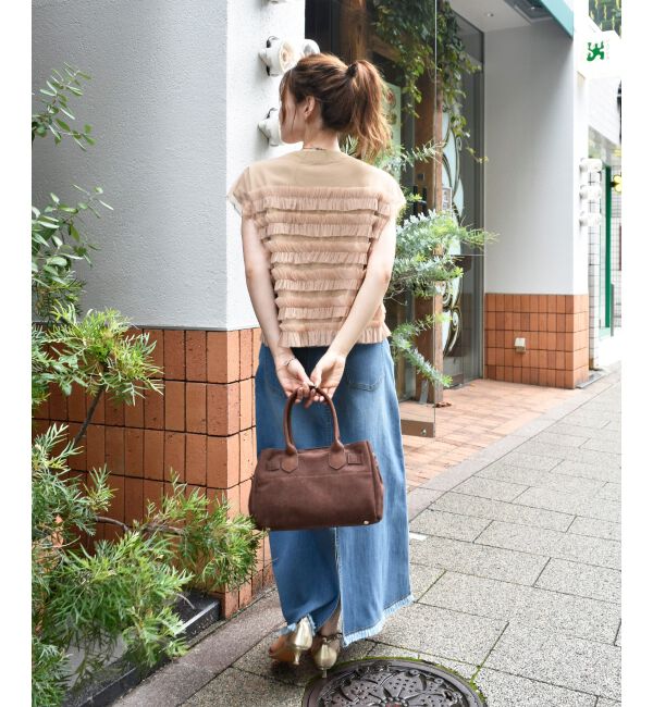  「チュールフリルフレンチニット」|ニット・セーター|