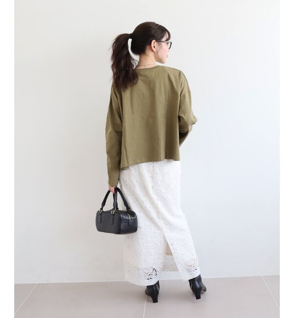  「《WEB限定アイテム》カレッジロゴオーバーロンT」|Tシャツ・カットソー|