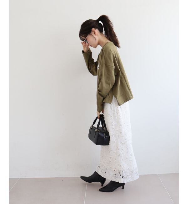  「《WEB限定アイテム》カレッジロゴオーバーロンT」|Tシャツ・カットソー|