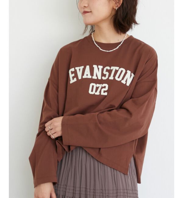  「《WEB限定アイテム》カレッジロゴオーバーロンT」|Tシャツ・カットソー|