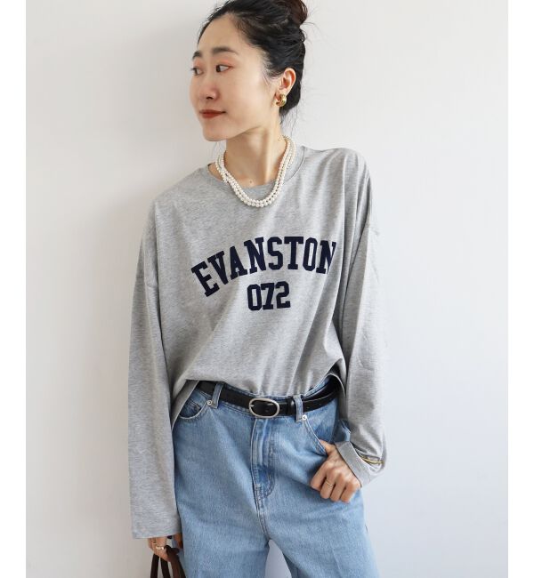  「《WEB限定アイテム》カレッジロゴオーバーロンT」|Tシャツ・カットソー|