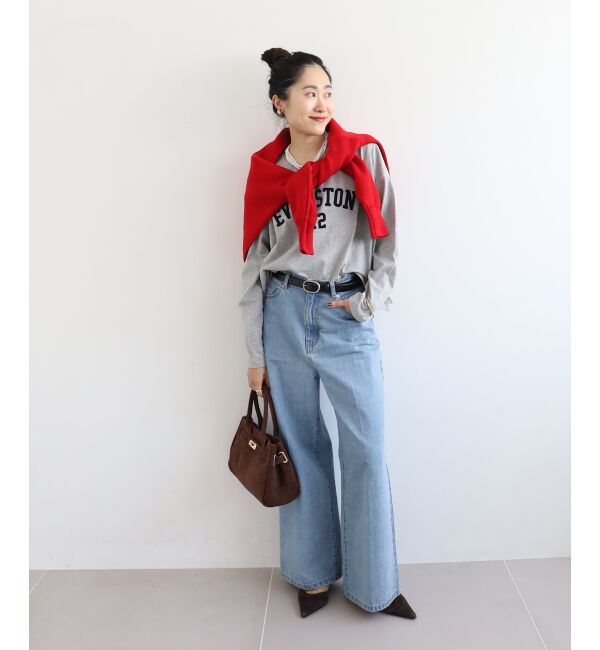  「《WEB限定アイテム》カレッジロゴオーバーロンT」|Tシャツ・カットソー|