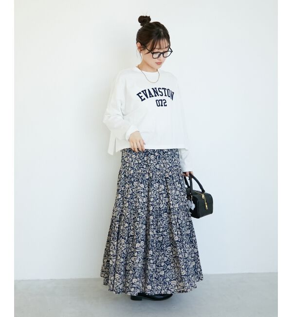  「《WEB限定アイテム》カレッジロゴオーバーロンT」|Tシャツ・カットソー|