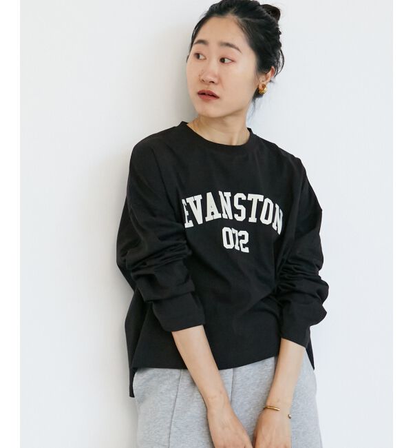  「《WEB限定アイテム》カレッジロゴオーバーロンT」|Tシャツ・カットソー|