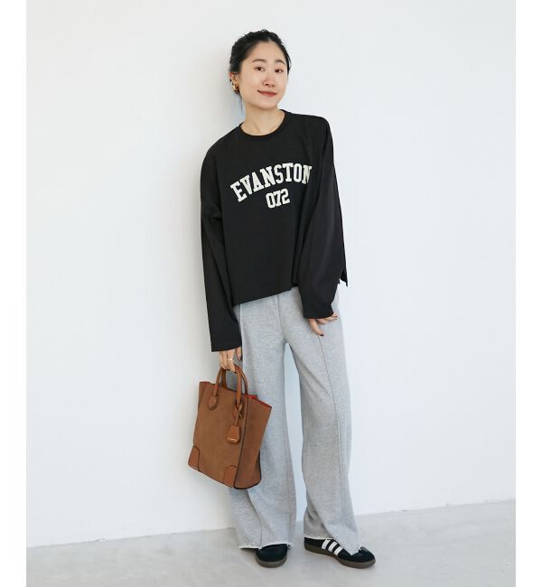  「《WEB限定アイテム》カレッジロゴオーバーロンT」|Tシャツ・カットソー|