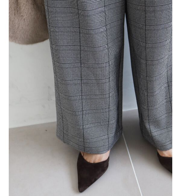  「グレンチェックイージーワイドパンツ」|その他|