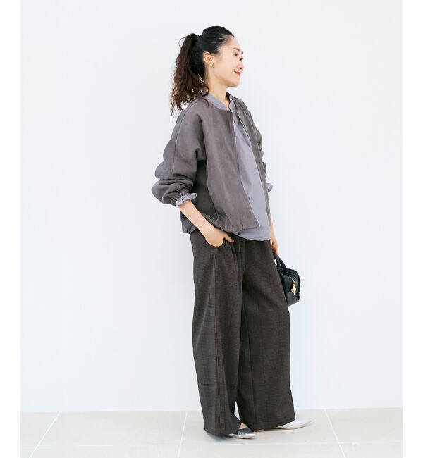  「グレンチェックイージーワイドパンツ」|その他|