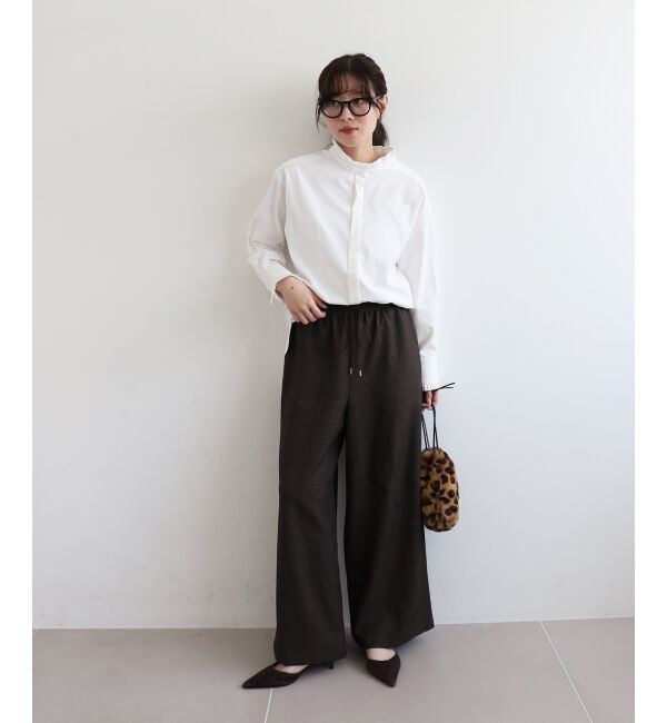  「グレンチェックイージーワイドパンツ」|その他|