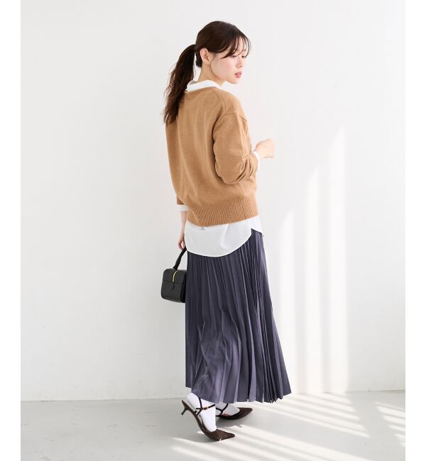  「メッセージ刺繍プルオーバー」|ニット・セーター|