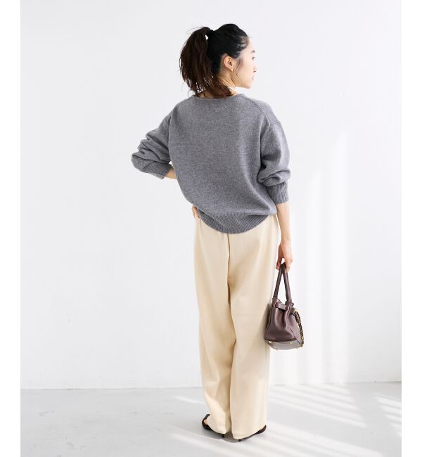  「メッセージ刺繍プルオーバー」|ニット・セーター|