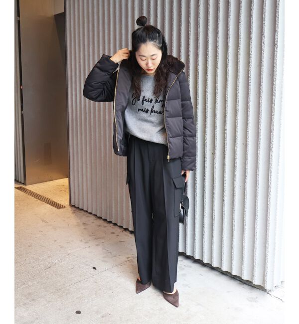  「メッセージ刺繍プルオーバー」|ニット・セーター|