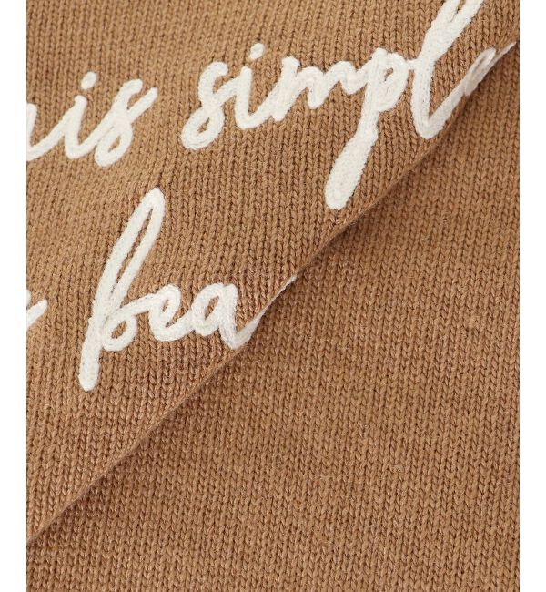  「メッセージ刺繍プルオーバー」|ニット・セーター|
