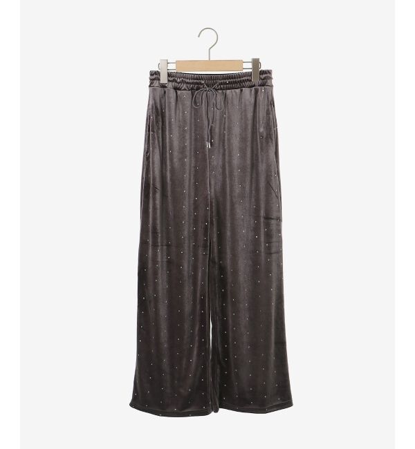  「《WEB限定アイテム》グリッタードットベロアイージーパンツ」|その他|