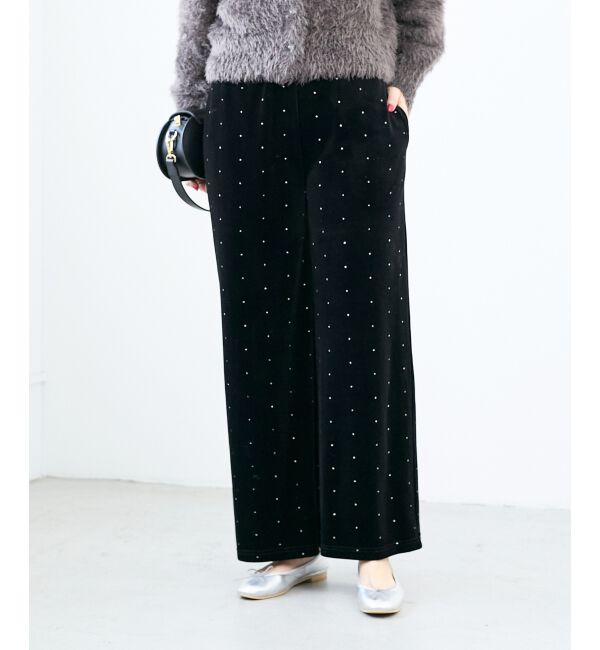  「《WEB限定アイテム》グリッタードットベロアイージーパンツ」|その他|