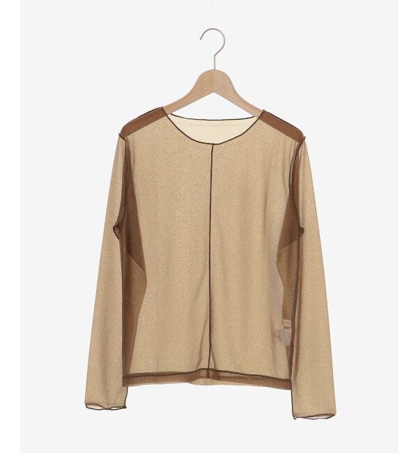 MAJESTICLEGON「シャイニーシアートップス」|Tシャツ・カットソー|ブラウン