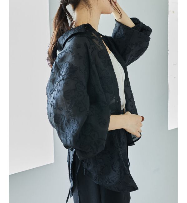 MAJESTICLEGON「サイドリボンシアーシャツ」|シャツ・ブラウス|