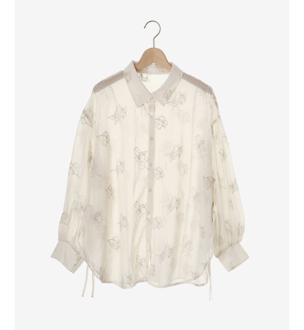 MAJESTICLEGON「サイドリボンシアーシャツ」|シャツ・ブラウス|