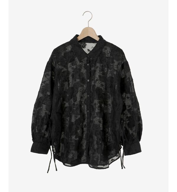 MAJESTICLEGON「サイドリボンシアーシャツ」|シャツ・ブラウス|