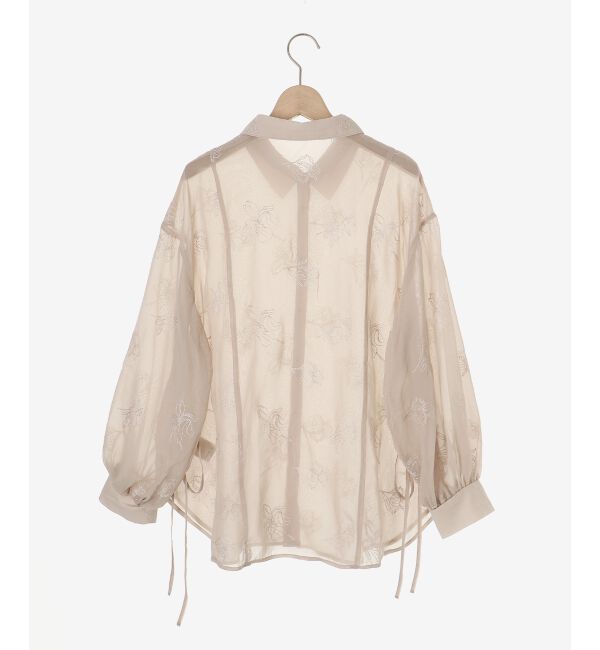MAJESTICLEGON「サイドリボンシアーシャツ」|シャツ・ブラウス|