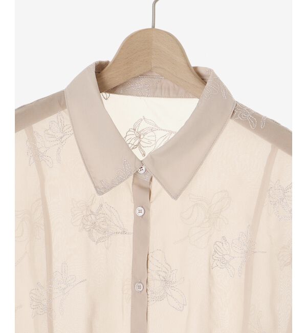 MAJESTICLEGON「サイドリボンシアーシャツ」|シャツ・ブラウス|