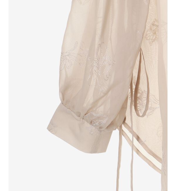 MAJESTICLEGON「サイドリボンシアーシャツ」|シャツ・ブラウス|