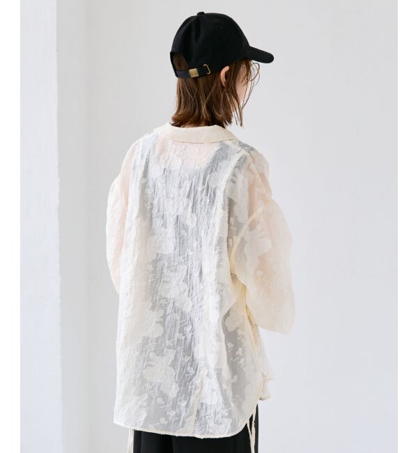 MAJESTICLEGON「サイドリボンシアーシャツ」|シャツ・ブラウス|