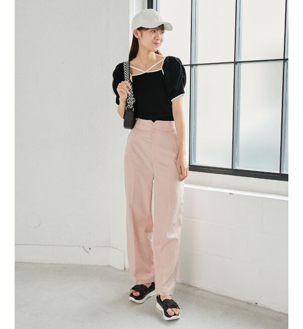 MAJESTICLEGON「パイピングリブトップス」|Tシャツ・カットソー|