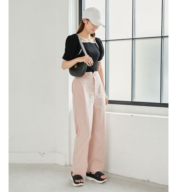 MAJESTICLEGON「パイピングリブトップス」|Tシャツ・カットソー|