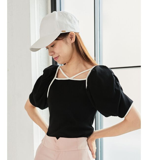 MAJESTICLEGON「パイピングリブトップス」|Tシャツ・カットソー|