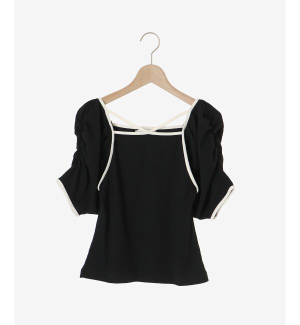 MAJESTICLEGON「パイピングリブトップス」|Tシャツ・カットソー|