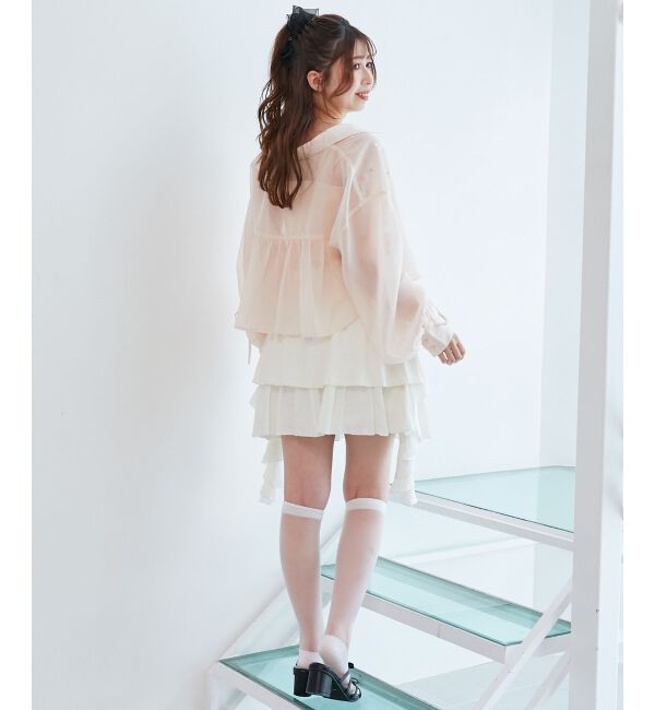  「キラキラドロストシアーシャツ」|シャツ・ブラウス|