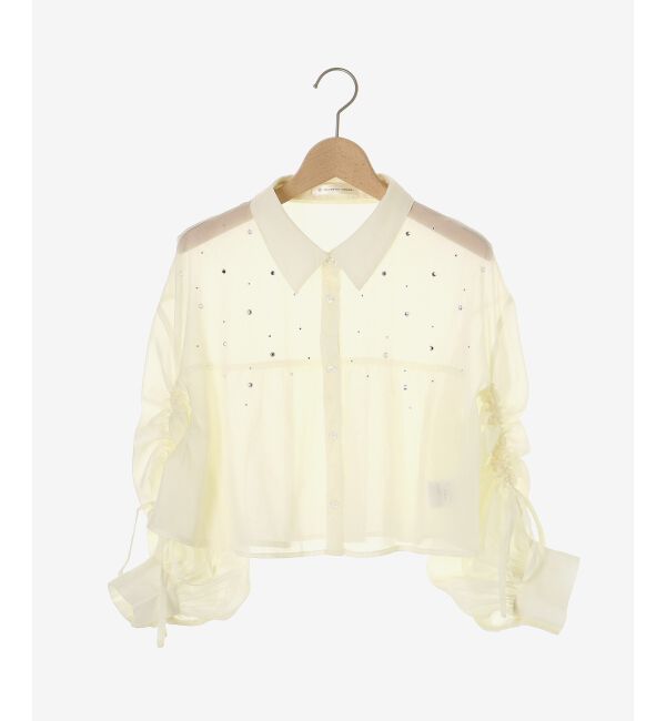  「キラキラドロストシアーシャツ」|シャツ・ブラウス|