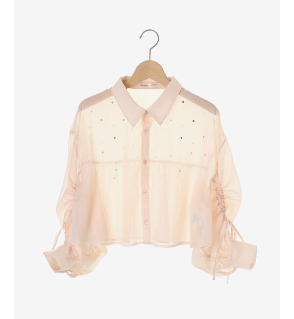  「キラキラドロストシアーシャツ」|シャツ・ブラウス|