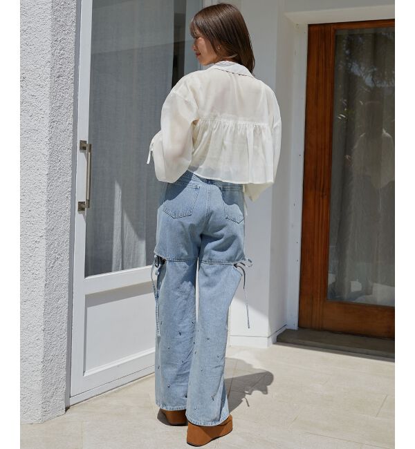  「キラキラドロストシアーシャツ」|シャツ・ブラウス|