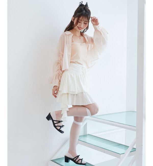  「キラキラドロストシアーシャツ」|シャツ・ブラウス|