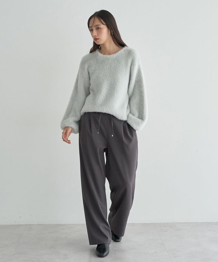 earth music&ecology「Wフェイスシャギープルオーバー」|ニット・セーター|