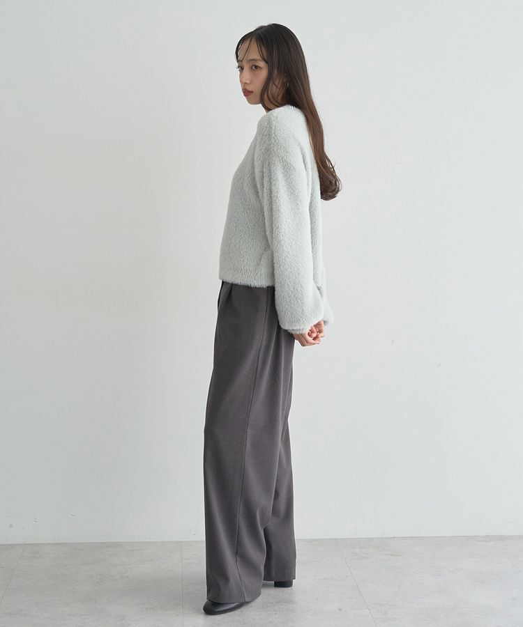 earth music&ecology「Wフェイスシャギープルオーバー」|ニット・セーター|
