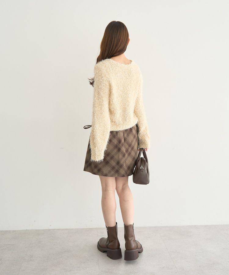 earth music&ecology「ポンポンヤーンラメニットプルオーバー」|ニット・セーター|