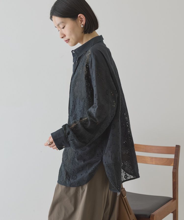 AMERICAN HOLIC「レースパッチワークシャツ」|シャツ・ブラウス|