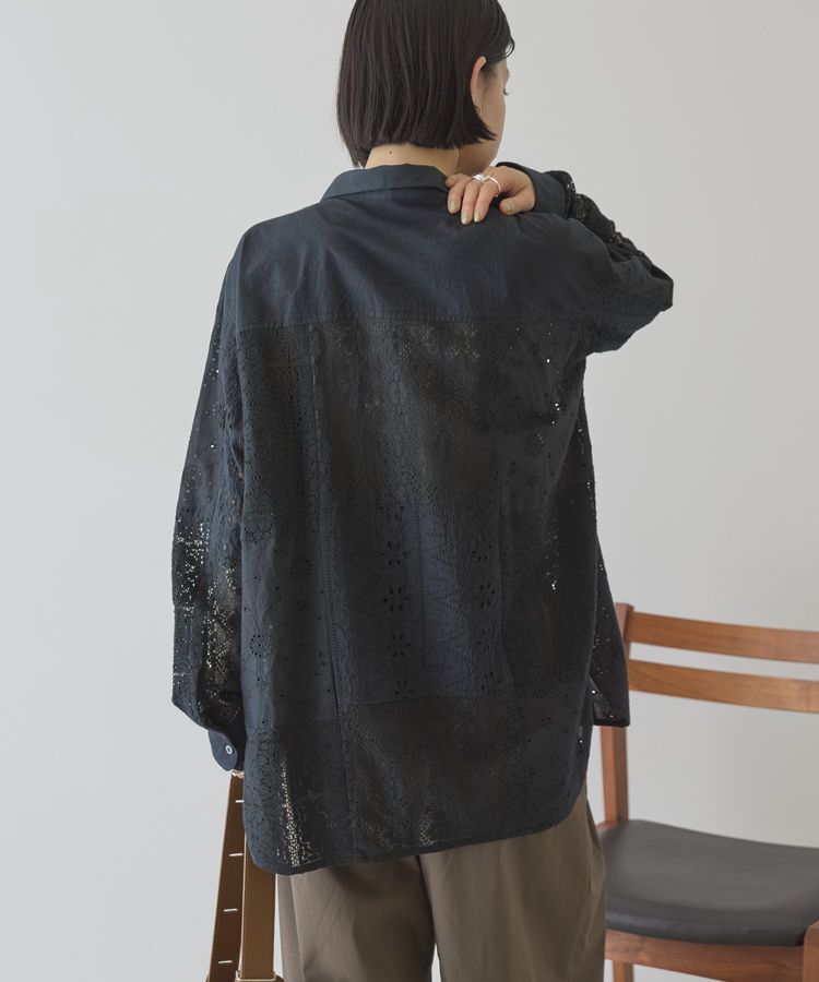 AMERICAN HOLIC「レースパッチワークシャツ」|シャツ・ブラウス|