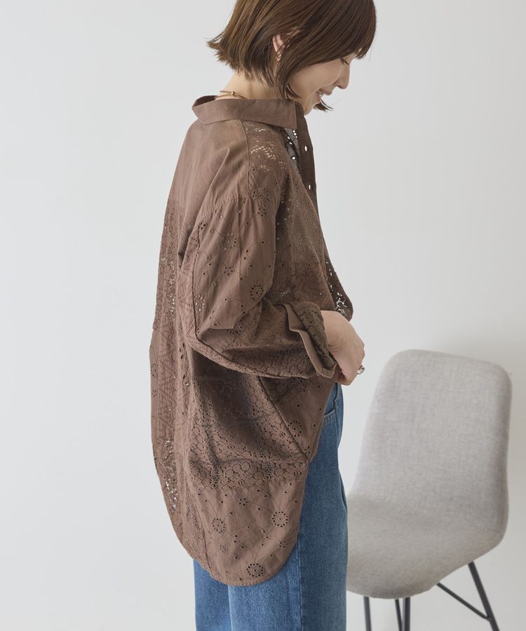 AMERICAN HOLIC「レースパッチワークシャツ」|シャツ・ブラウス|