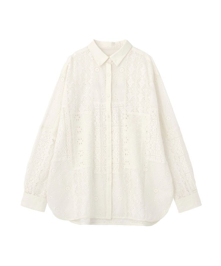 AMERICAN HOLIC「レースパッチワークシャツ」|シャツ・ブラウス|