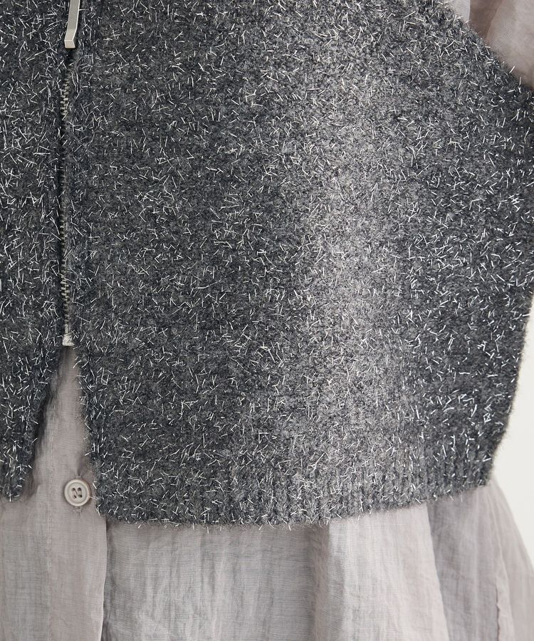 Green Parks「SET2点ラメシャギービスチェ+シャツ」|シャツ・ブラウス|