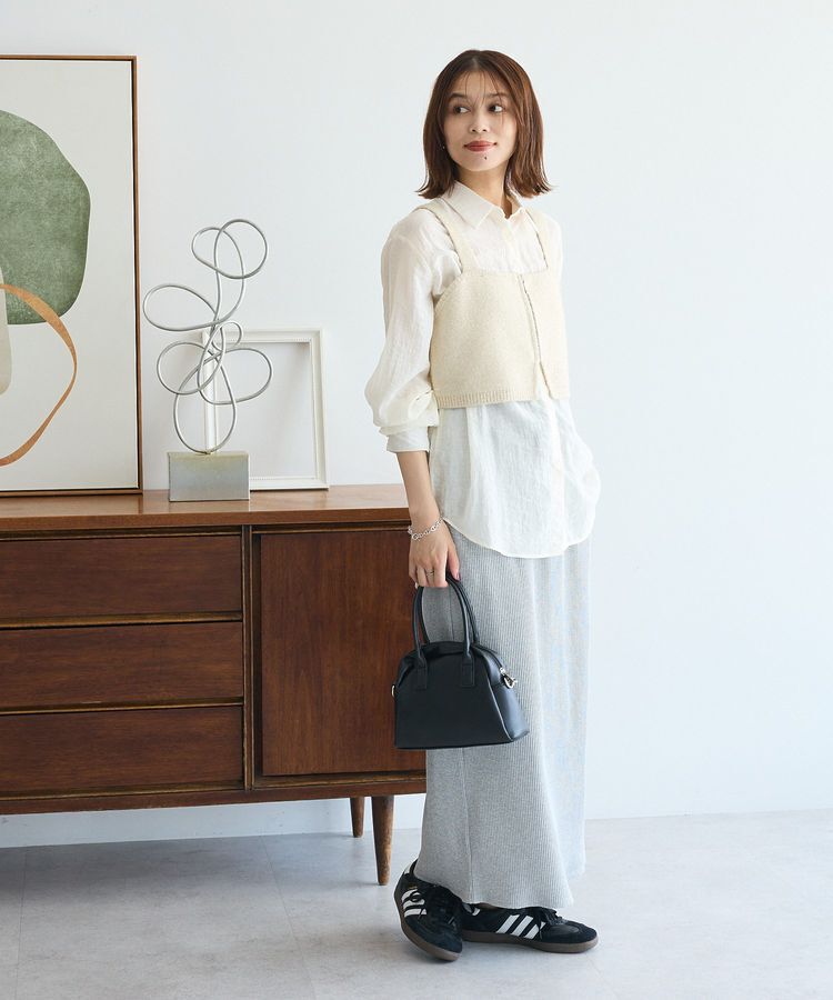 Green Parks「SET2点ラメシャギービスチェ+シャツ」|シャツ・ブラウス|