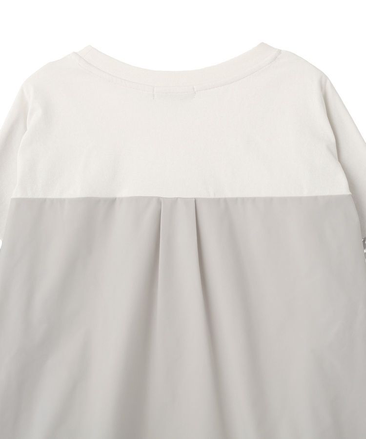 Green Parks「7分袖サイドシャーリングドッキングプルオーバー」|Tシャツ・カットソー|