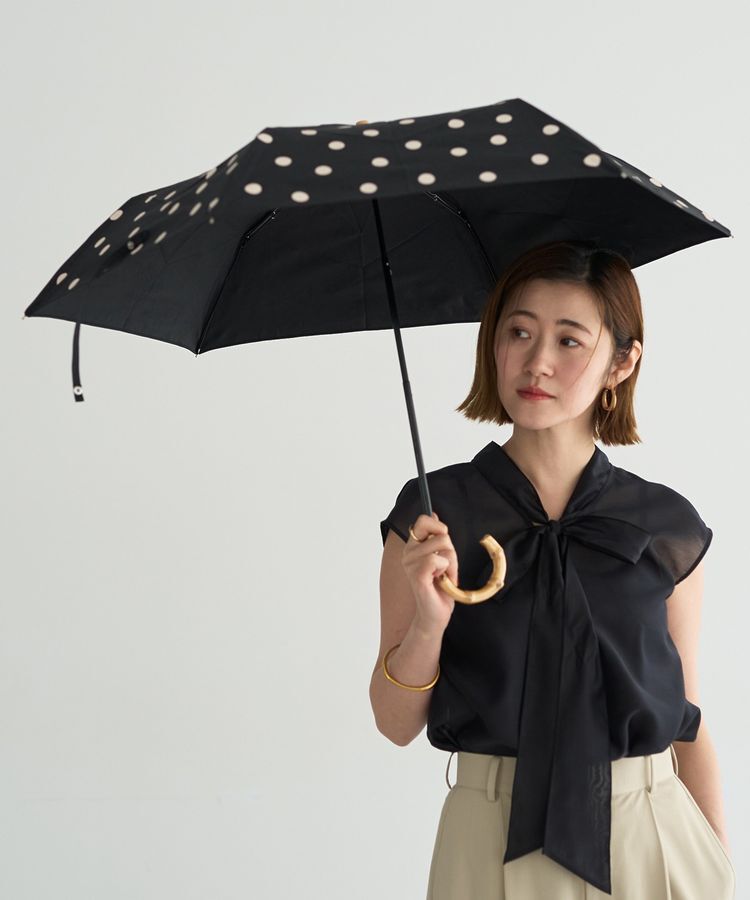 YECCA VECCA「【because】ドットトートバッグミニ」|傘|