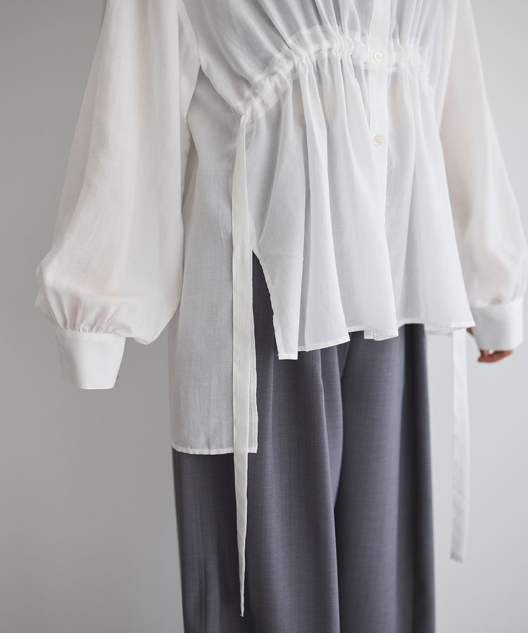 GARAGE OF GOOD CLOTHING「ウエストドロストリボンシャツ」|シャツ・ブラウス|