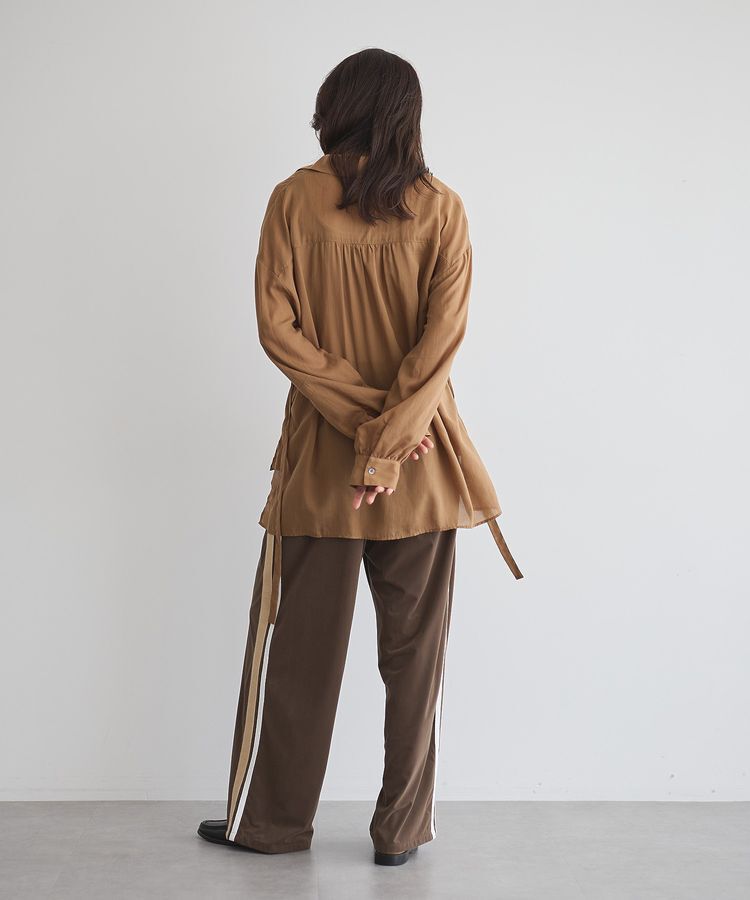 GARAGE OF GOOD CLOTHING「ウエストドロストリボンシャツ」|シャツ・ブラウス|